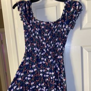 navy floral dress